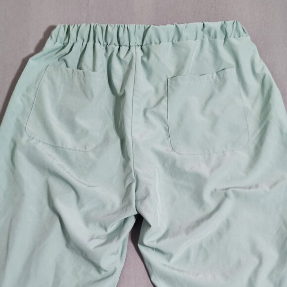 Divine Stretch jogger pants women's size L mint colour lightweight lazy pants - Picture 4 of 14